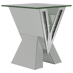 Taffeta Silver End Table - MyWaynesHome #