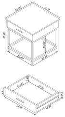 Byers Brown End Table - MyWaynesHome #