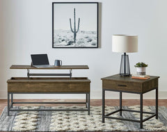 Byers Brown End Table - MyWaynesHome #