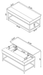 Byers Brown Lift Top Coffee Table - MyWaynesHome #