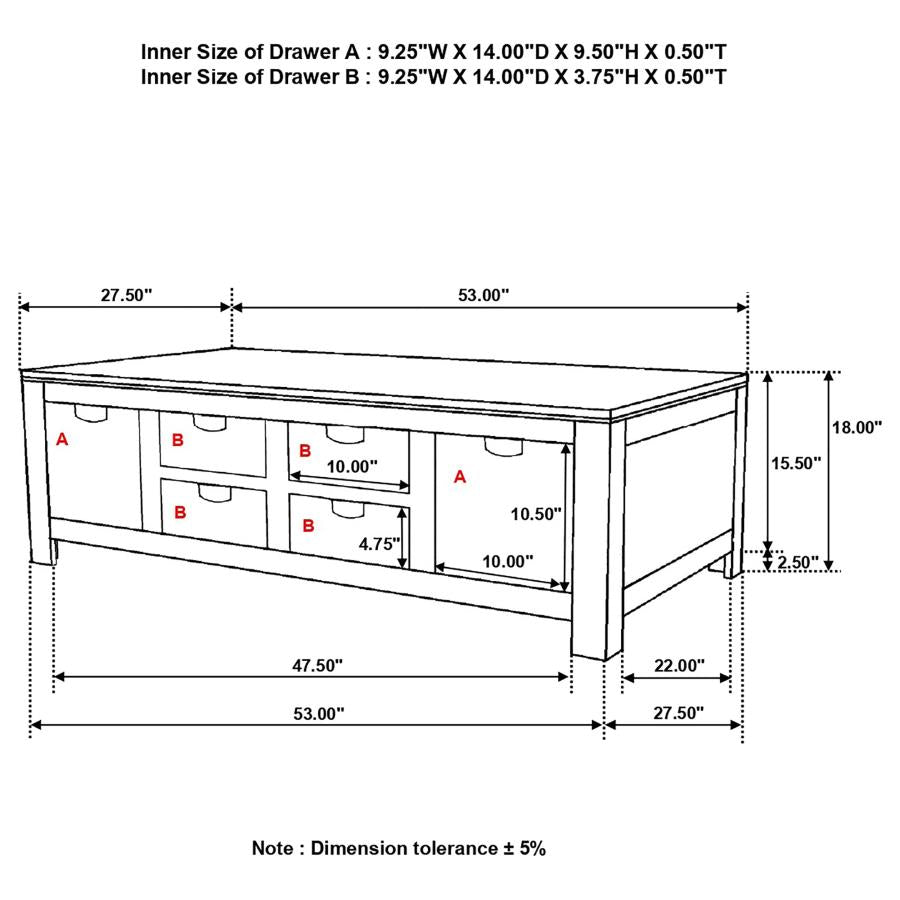 Esther Brown Coffee Table - MyWaynesHome #