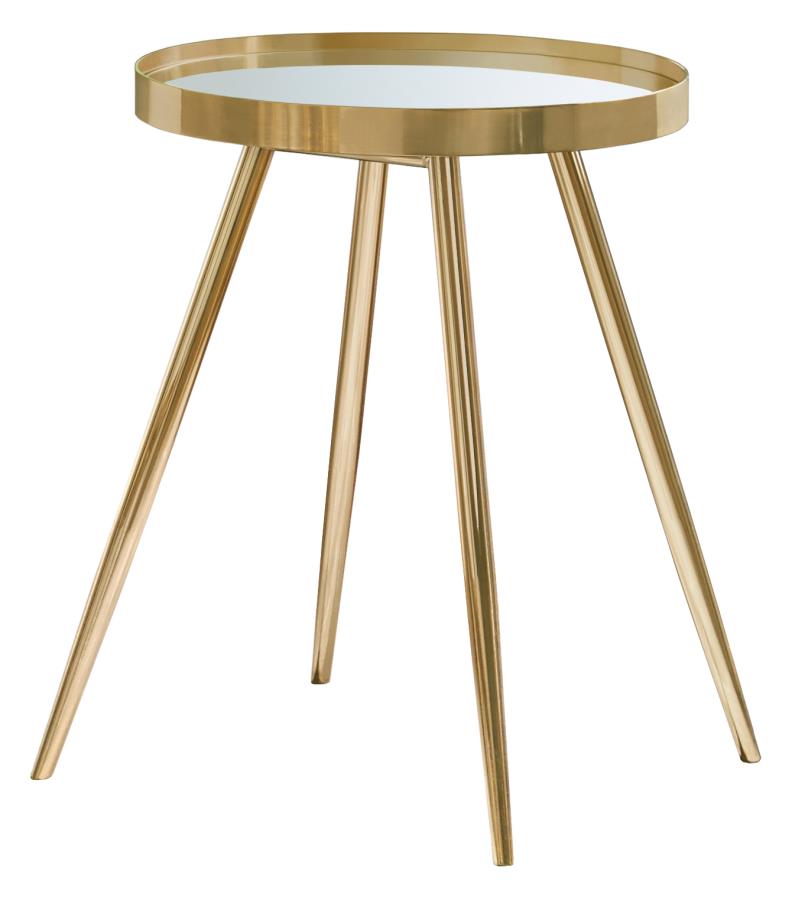 Kaelyn Gold End Table - MyWaynesHome #