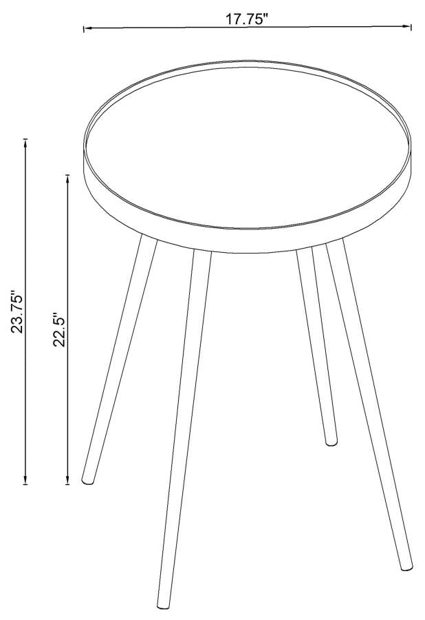 Kaelyn Gold End Table - MyWaynesHome #