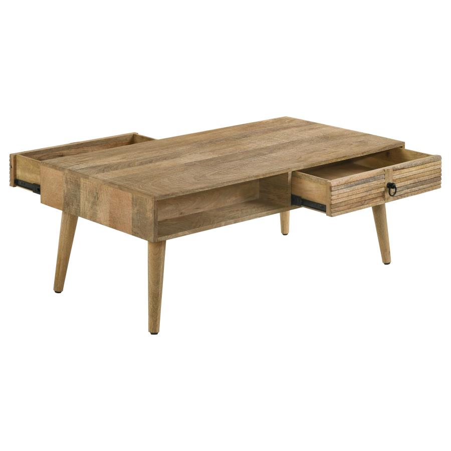 Zabel Brown Coffee Table - MyWaynesHome #