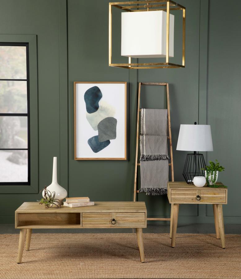 Zabel Brown Coffee Table - MyWaynesHome #