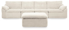 Fannin - 4-Piece Sectional With Ottoman - Ivory