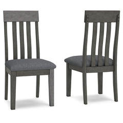 Hallanden - Dining UPH Side Chair (Set of 2) - Black / Gray