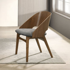Delmon - Side Chair (Set of 2) - Dark Walnut / Gray