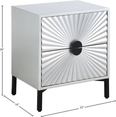 Glitz - Side Table - Antique Silver
