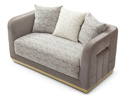 Lexington - Loveseat - Brown / Light Beige