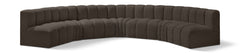 Arc - Boucle Fabric 7 Piece U-Shaped Modular Sofa