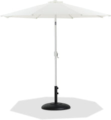 Fiji - Aluminum Patio Umbrella With Round Black And White Base