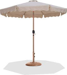 Amalfi - Patio Umbrella - Light Brown Base / Light Brown Pole
