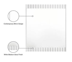 Modernist - Mirror - White