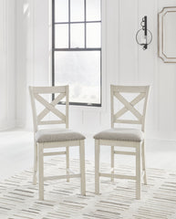 Robbinsdale - Upholstered Barstool (Set of 2) - Antique White