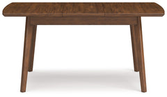 Lyncott - Rectangular Dining Room Butterfly Extension Table - Brown