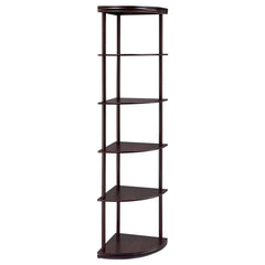 Bonwick Brown Corner Bookcase - MyWaynesHome #