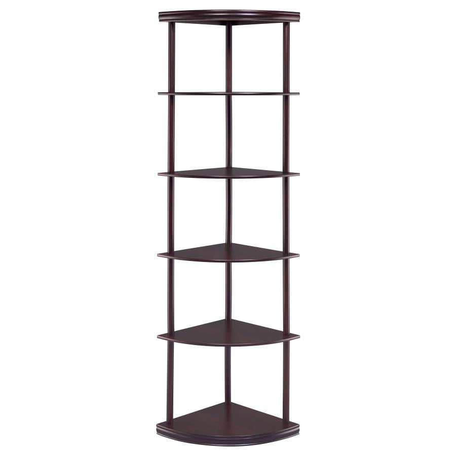 Bonwick Brown Corner Bookcase - MyWaynesHome #