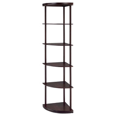 Bonwick Brown Corner Bookcase - MyWaynesHome #