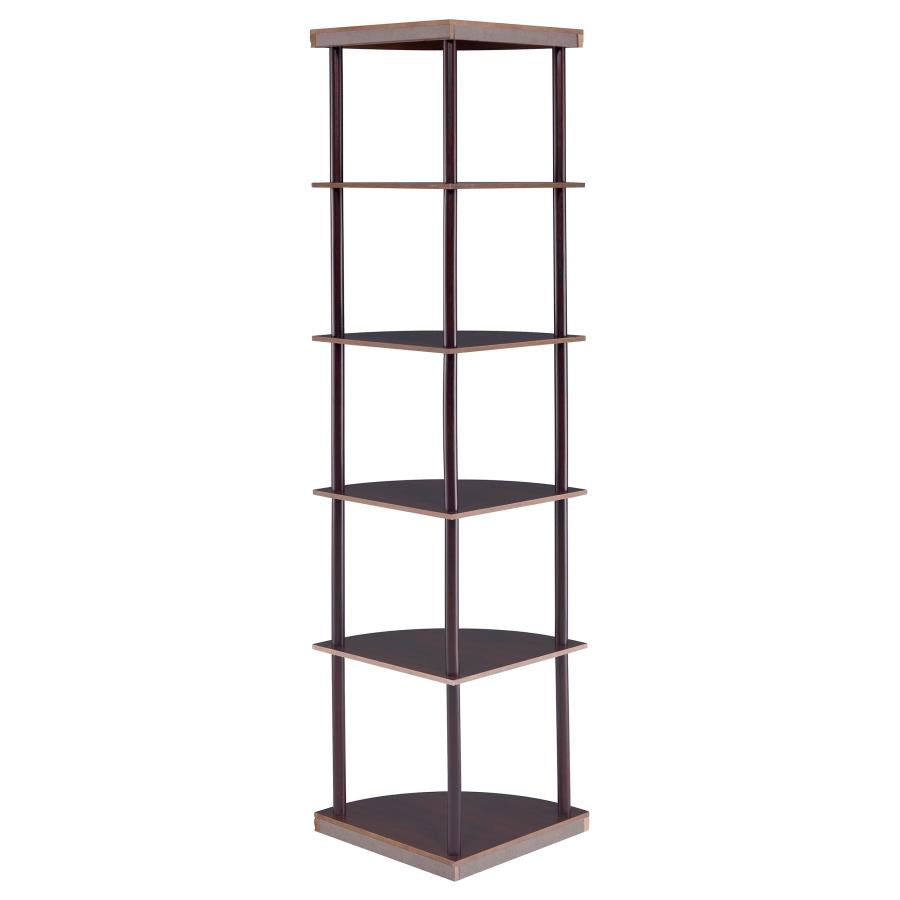 Bonwick Brown Corner Bookcase - MyWaynesHome #