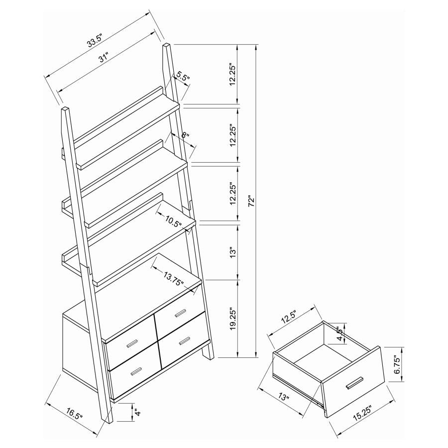 Colella Brown 3 Pc Bookcase Set - MyWaynesHome #