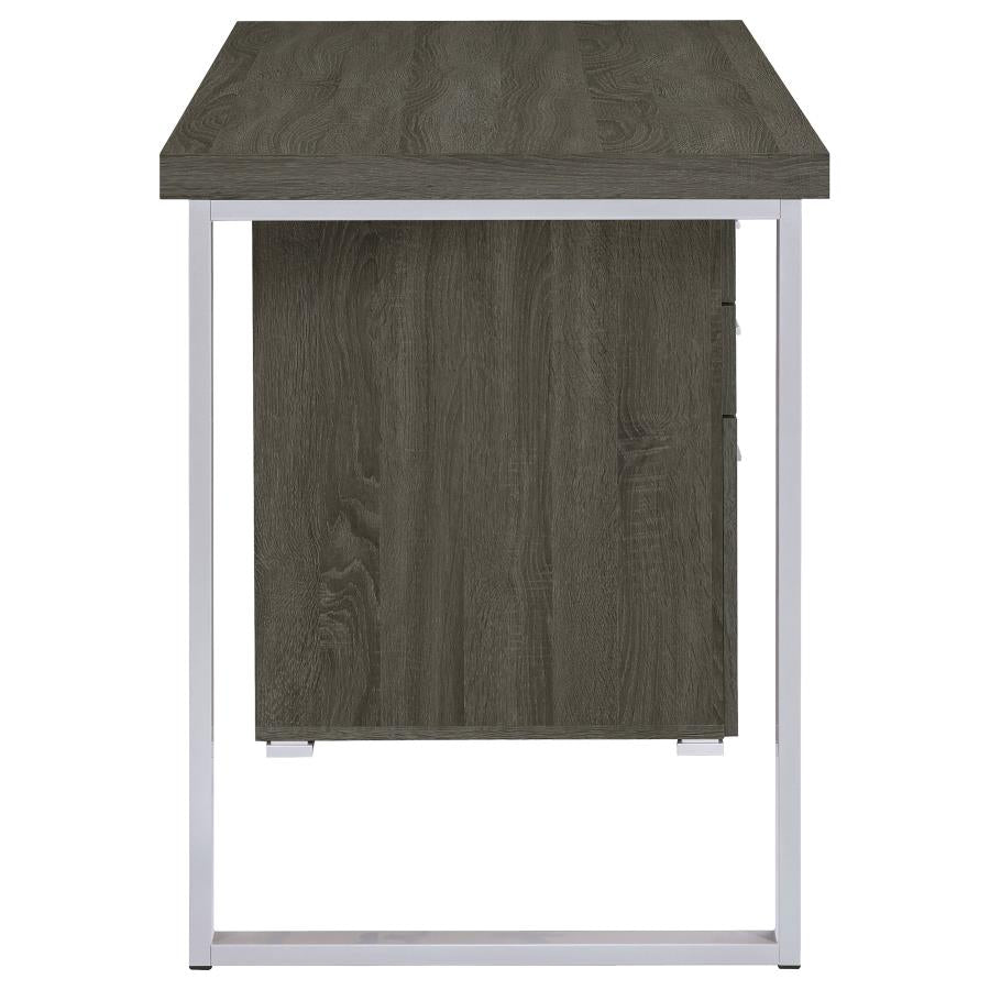 Brennan Grey Computer Desk - MyWaynesHome #
