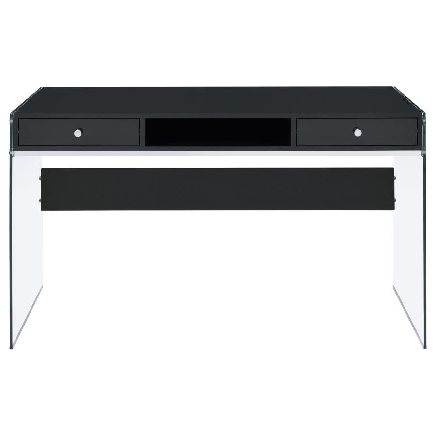 Dobrev Black Writing Desk - MyWaynesHome #