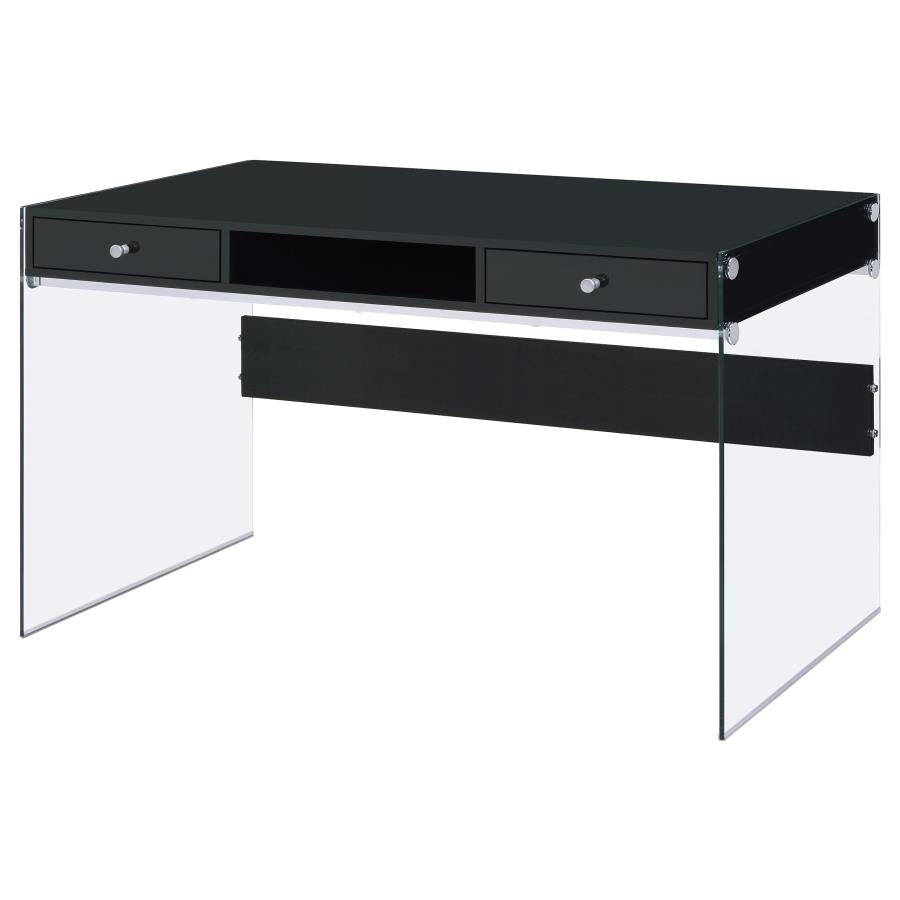 Dobrev Black Writing Desk - MyWaynesHome #