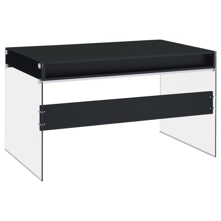 Dobrev Black Writing Desk - MyWaynesHome #