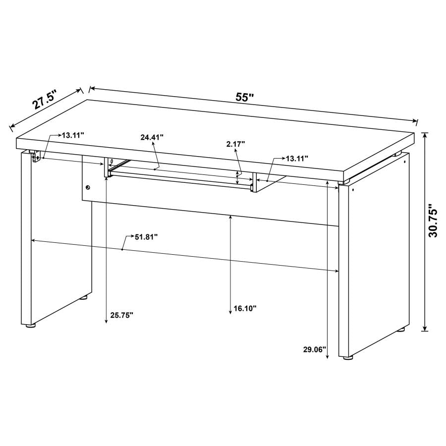Skylar Brown Computer Desk - MyWaynesHome #