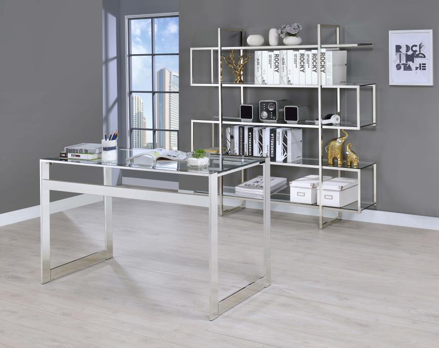 Elmer Silver Bookcase - MyWaynesHome #