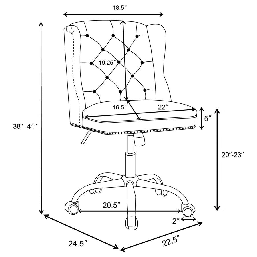Julius Black Office Chair - MyWaynesHome #