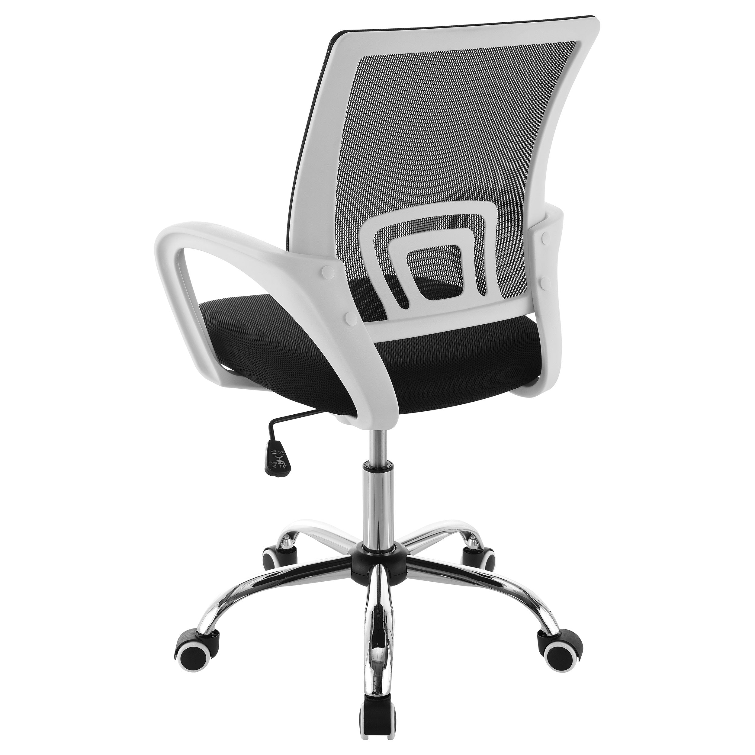 Felton Upholstered Adjustable Home Office Desk Chair Black - MyWaynesHome #
