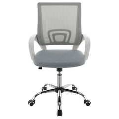 Felton Upholstered Adjustable Home Office Desk Chair Grey - MyWaynesHome #