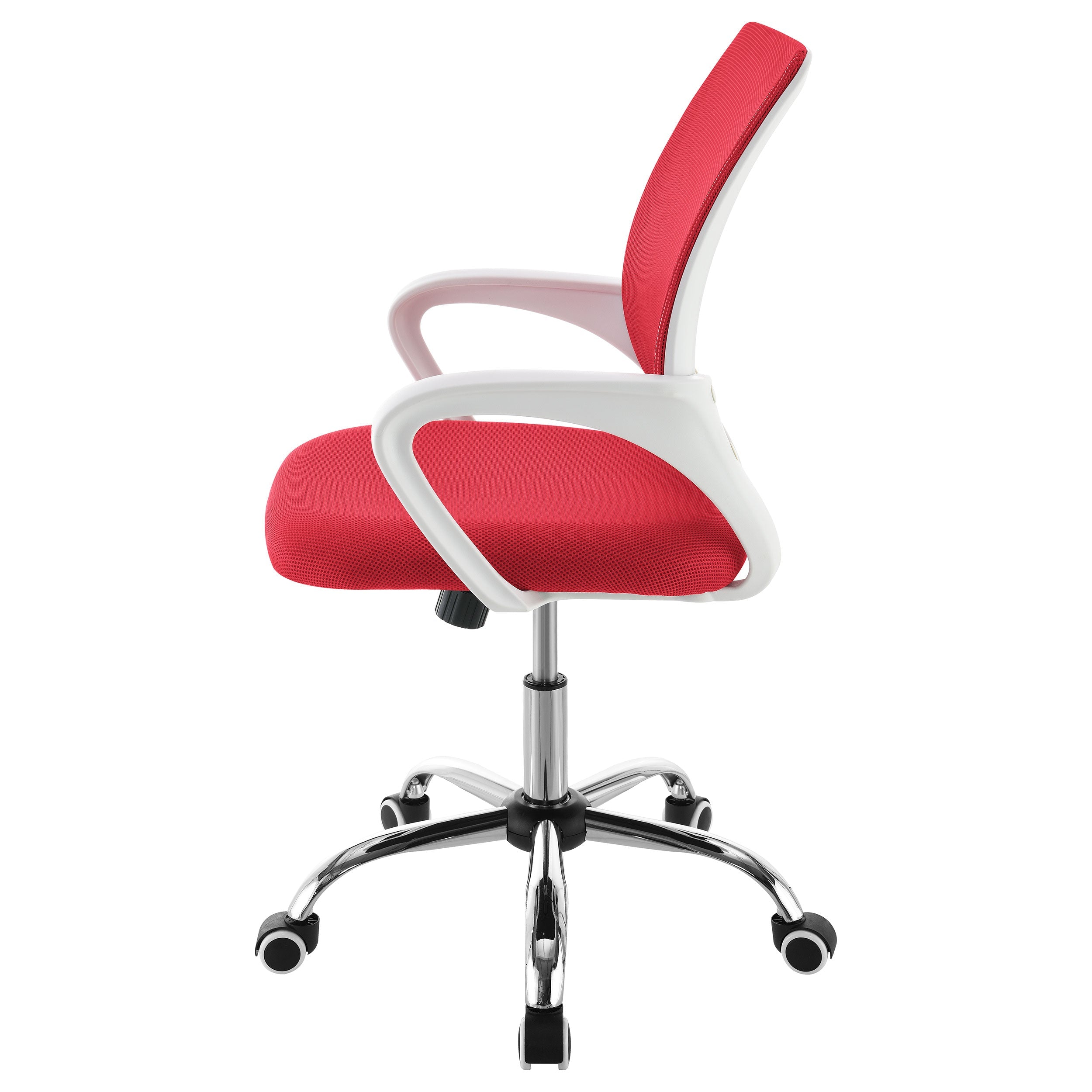 Felton Upholstered Adjustable Home Office Desk Chair Red - MyWaynesHome #