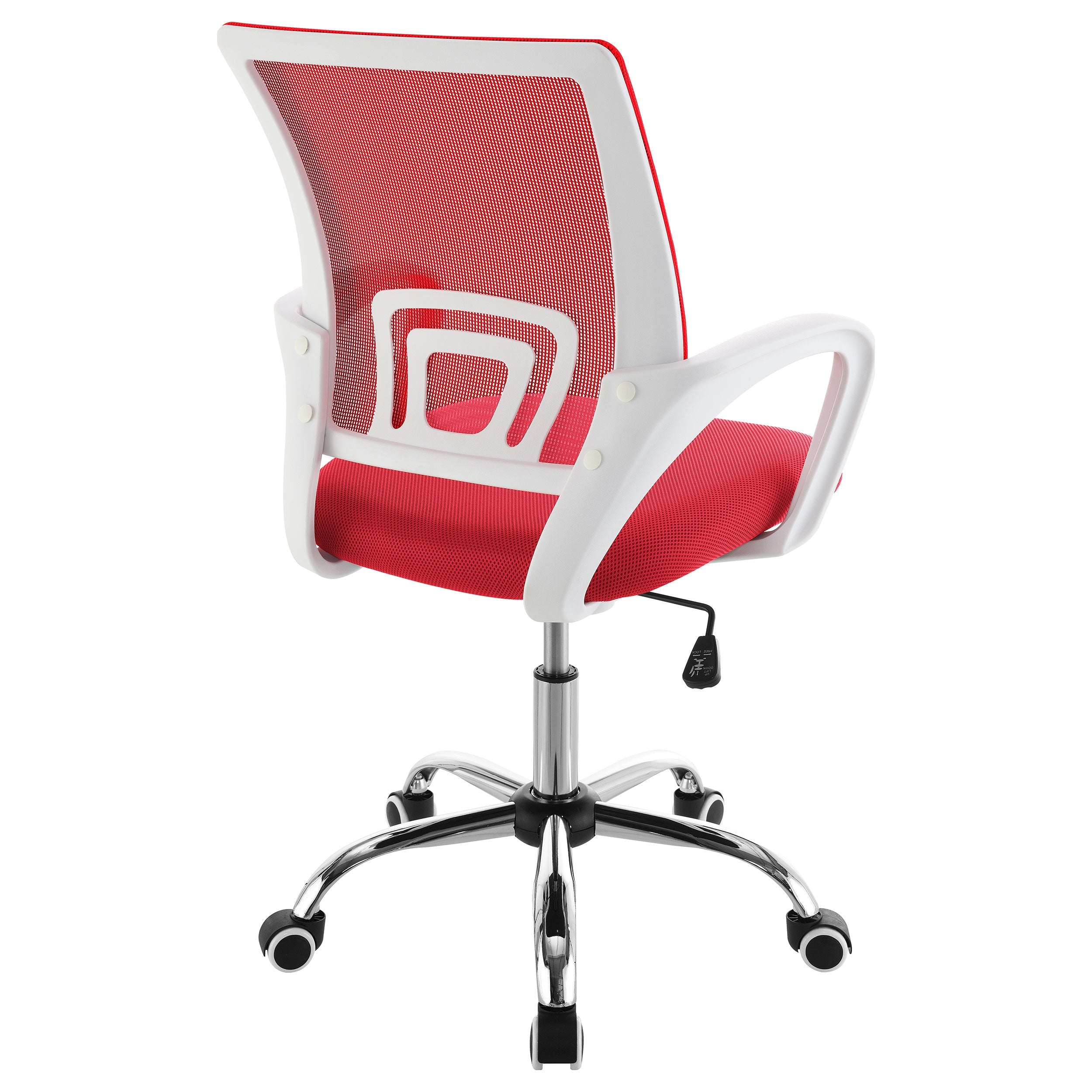 Felton Upholstered Adjustable Home Office Desk Chair Red - MyWaynesHome #