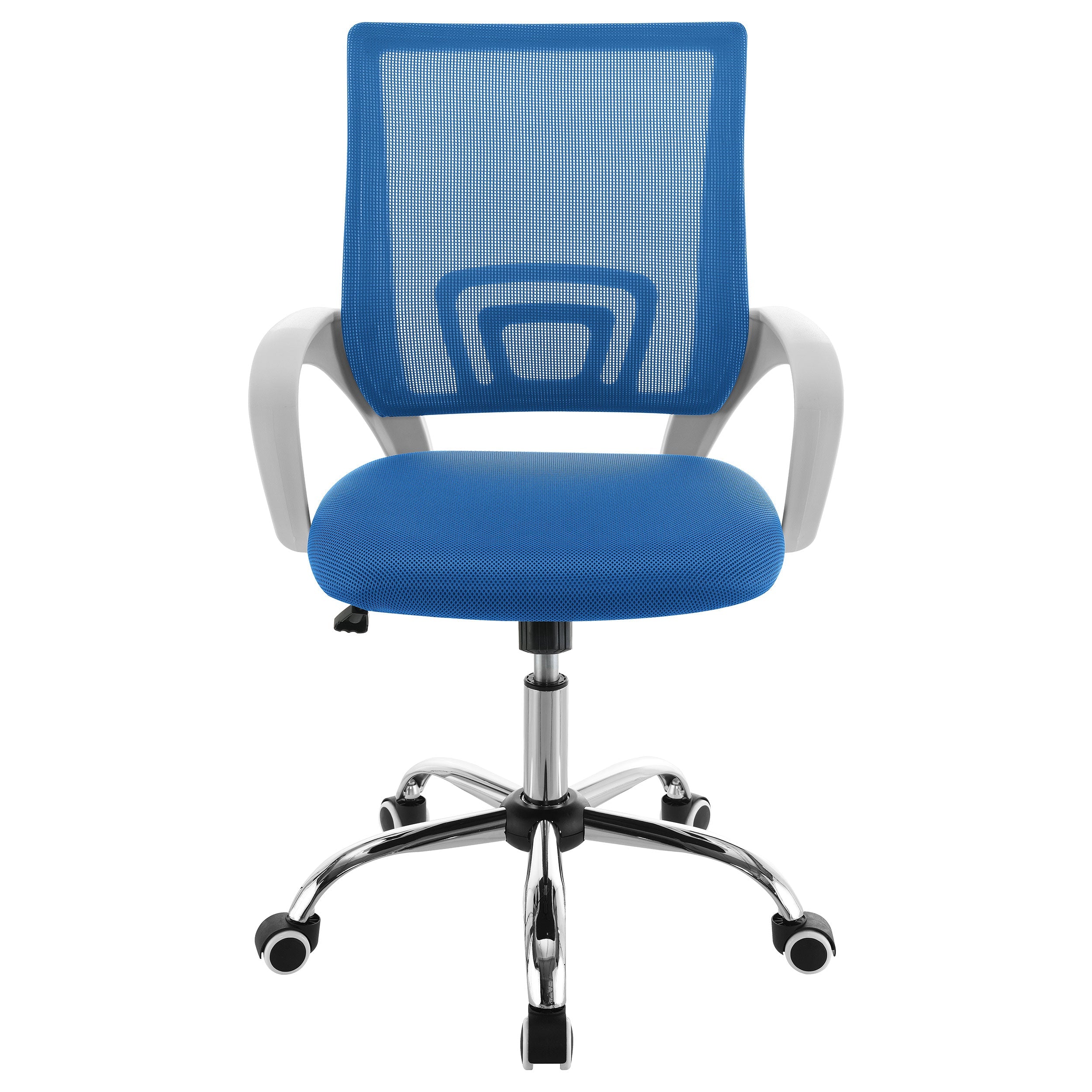 Felton Upholstered Adjustable Home Office Desk Chair Blue - MyWaynesHome #