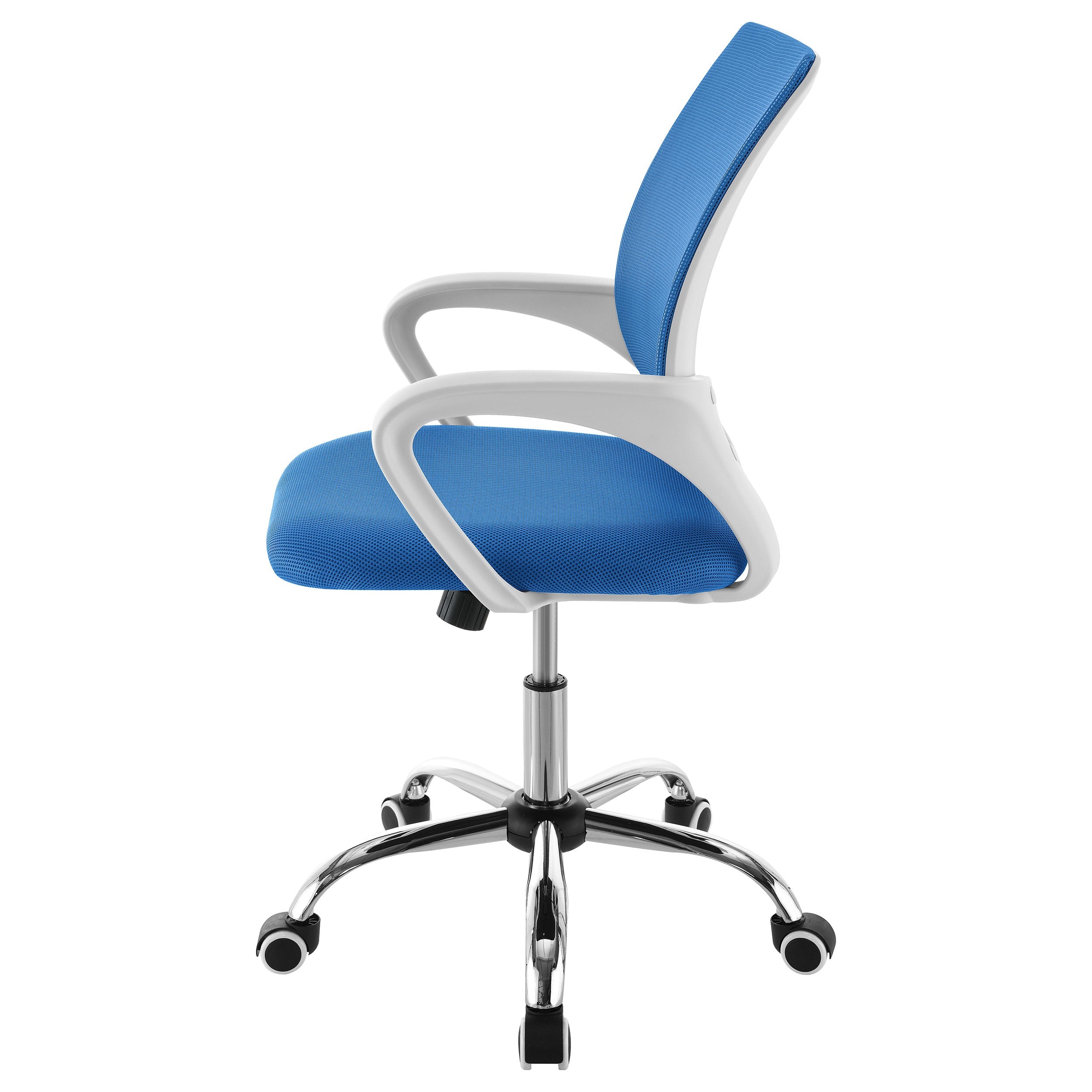 Felton Upholstered Adjustable Home Office Desk Chair Blue - MyWaynesHome #