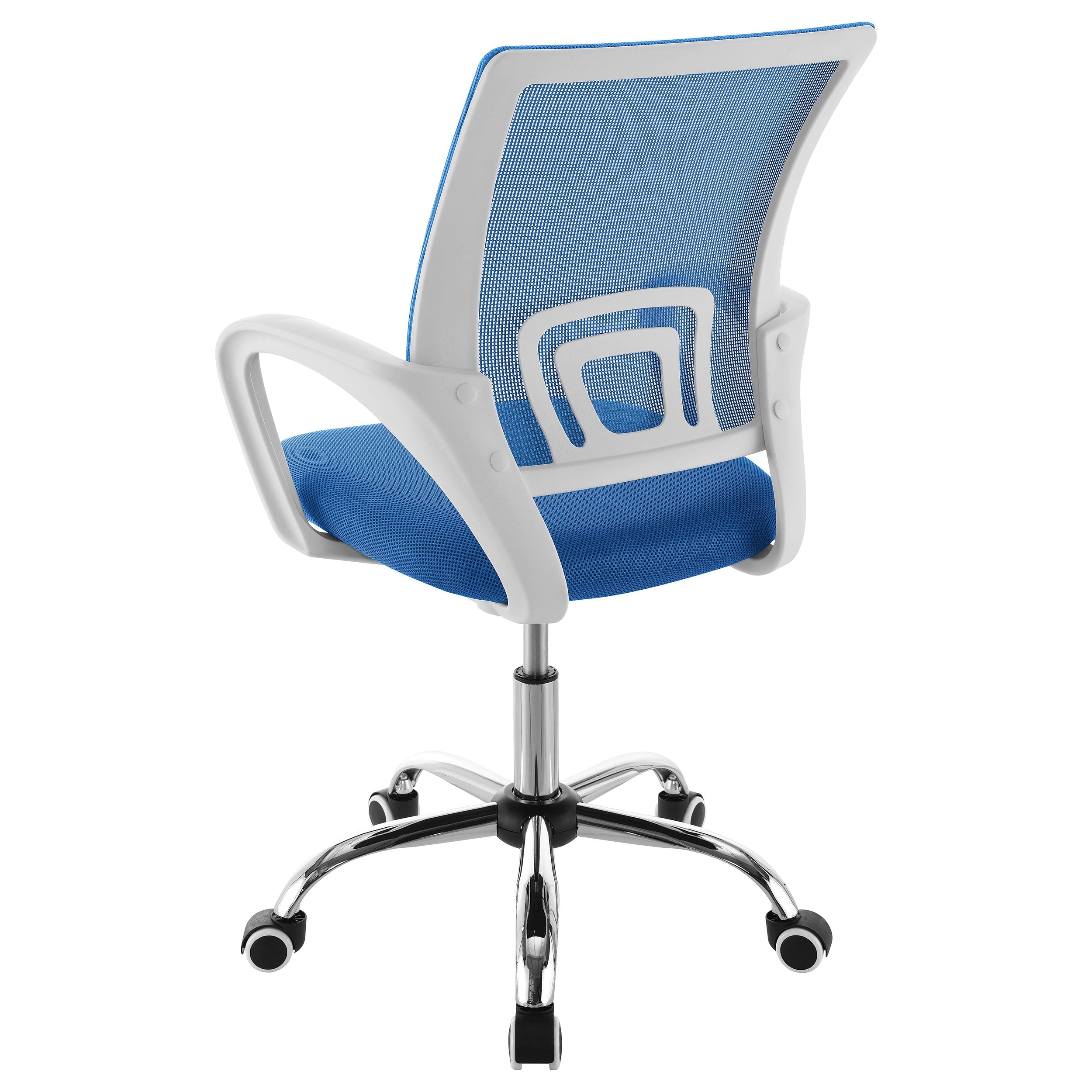 Felton Upholstered Adjustable Home Office Desk Chair Blue - MyWaynesHome #