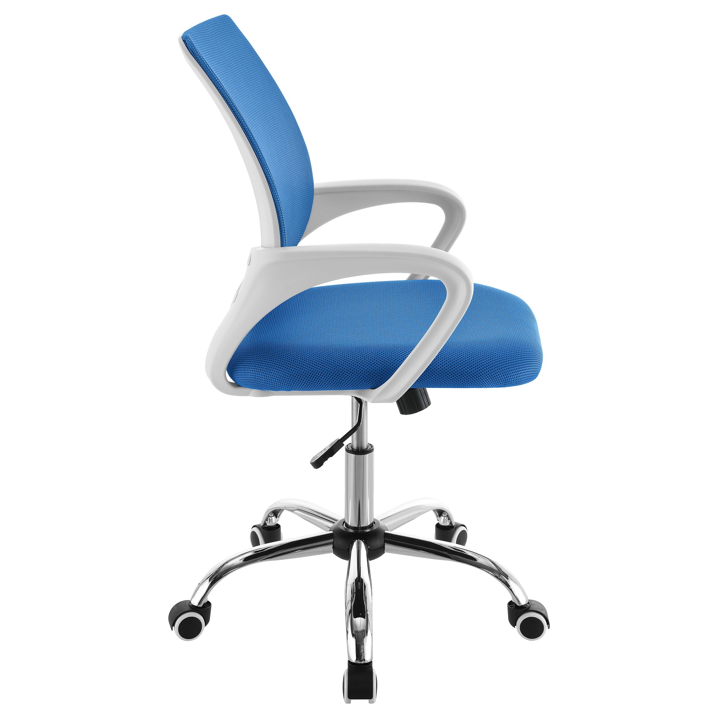 Felton Upholstered Adjustable Home Office Desk Chair Blue - MyWaynesHome #