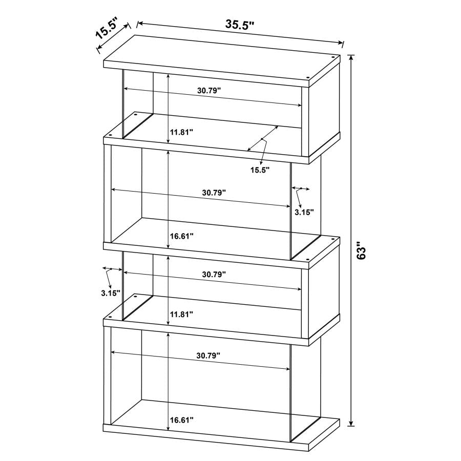 Emelle Grey Bookcase - MyWaynesHome #
