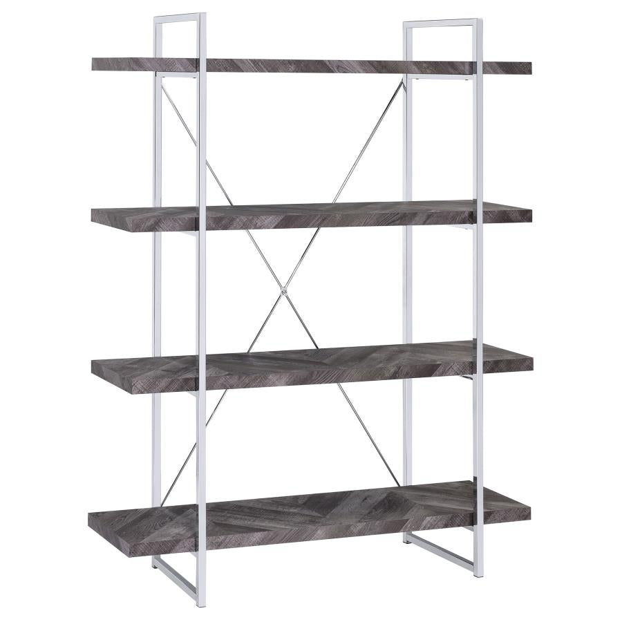 Grimma Grey Bookcase - MyWaynesHome #