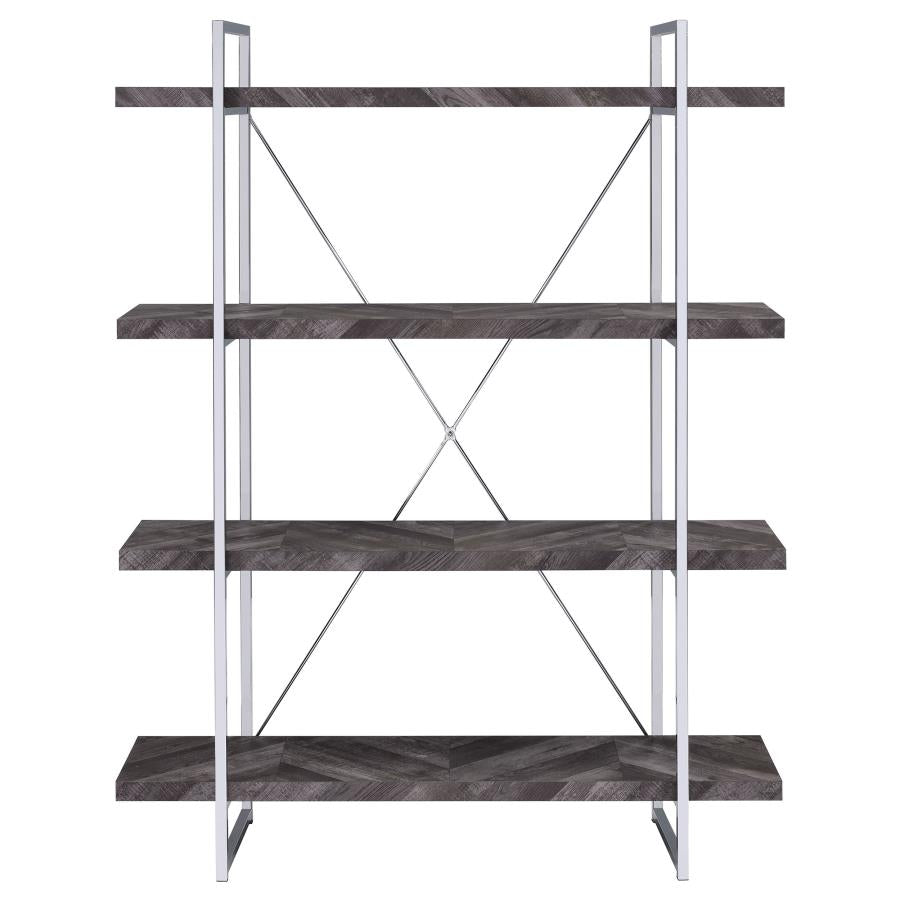 Grimma Grey Bookcase - MyWaynesHome #