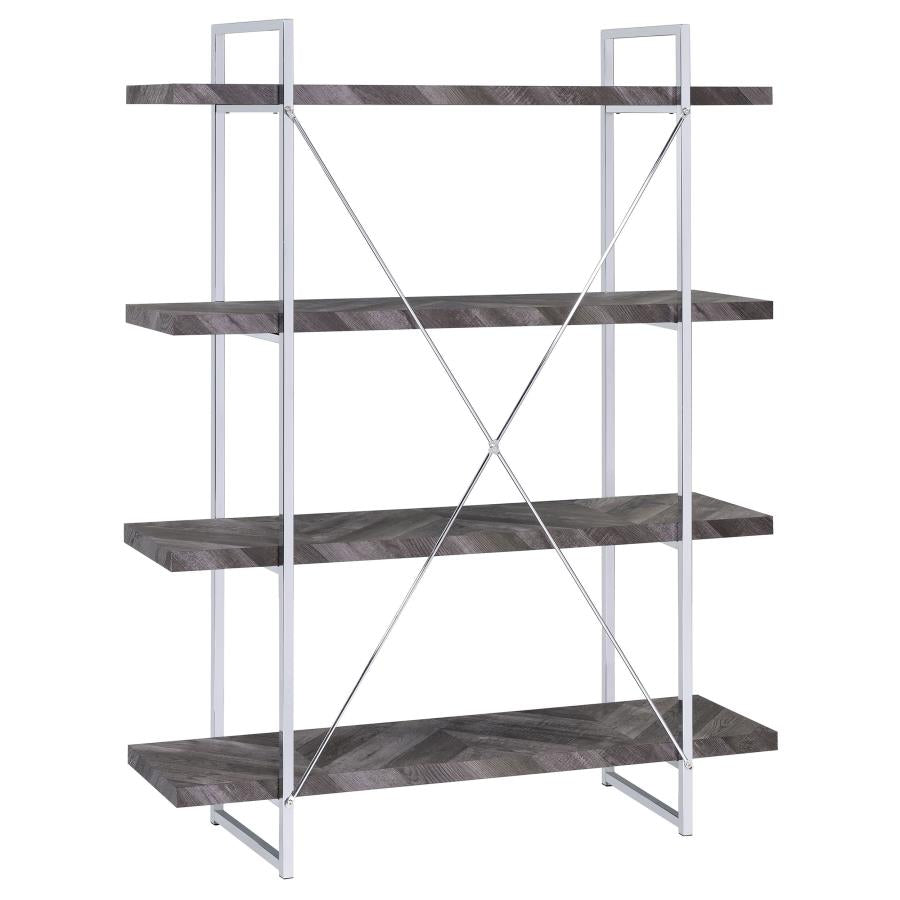 Grimma Grey Bookcase - MyWaynesHome #