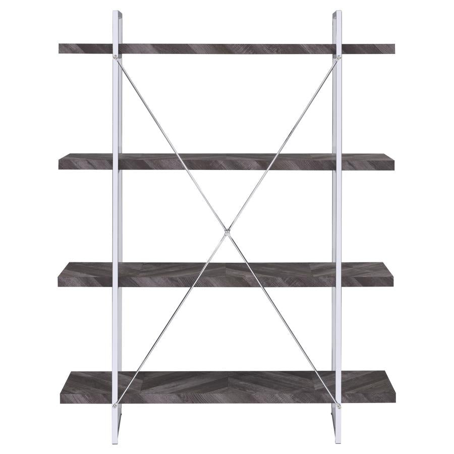 Grimma Grey Bookcase - MyWaynesHome #