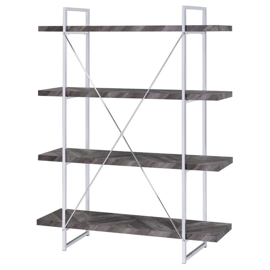 Grimma Grey Bookcase - MyWaynesHome #