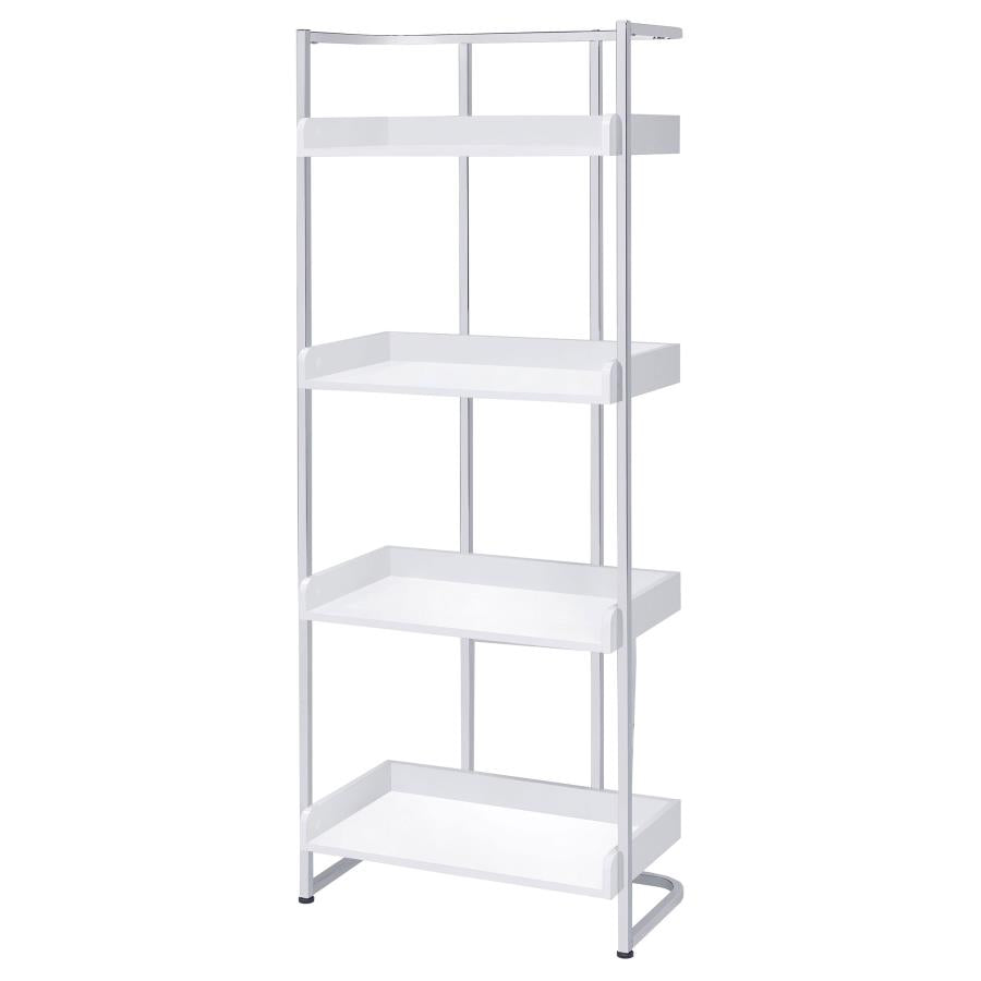 Ember White Bookcase - MyWaynesHome #