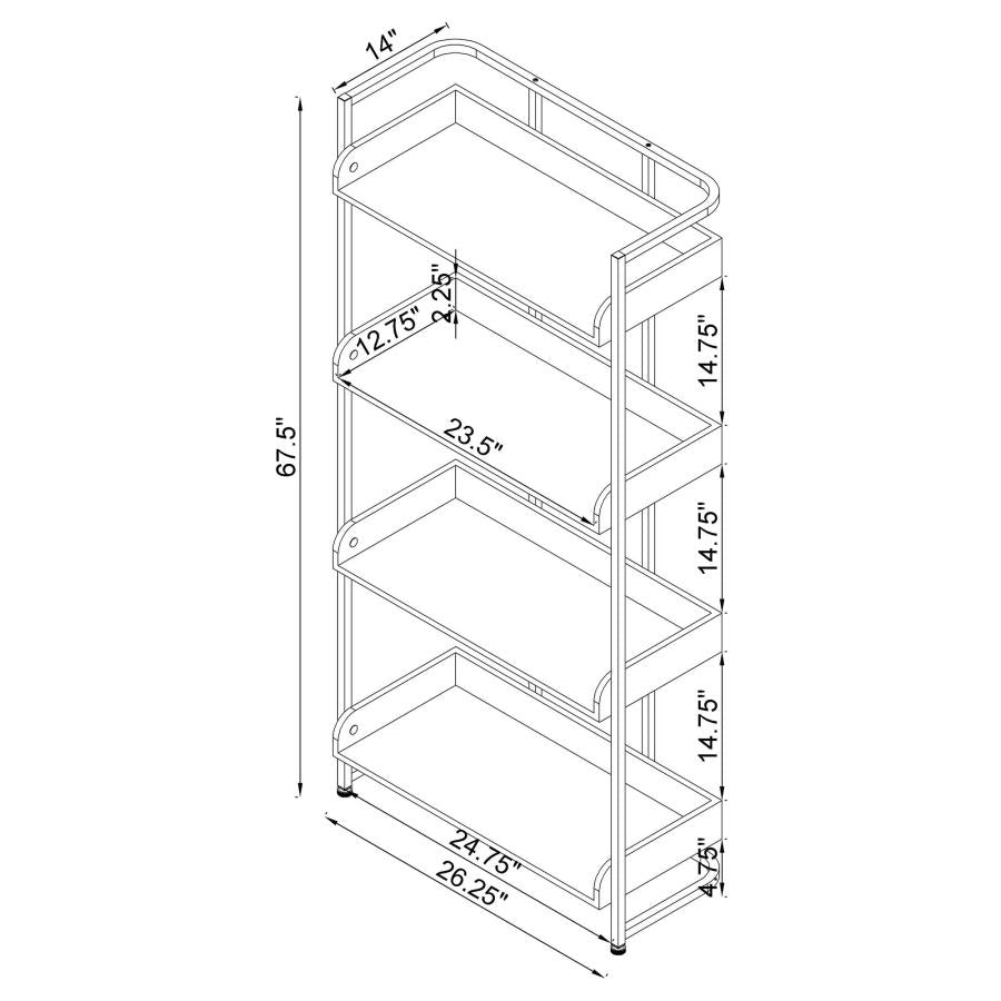 Ember White Bookcase - MyWaynesHome #