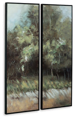 Dansot - Wall Art Set (Set of 2) - Green / Brown