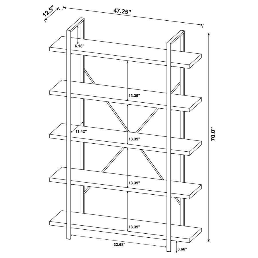 Cole Grey Bookcase - MyWaynesHome #